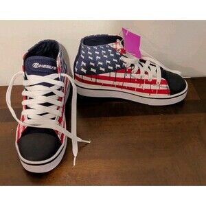 HEELY Hightop Sneaker Skates AMERICAN Flag Design Youth Size 5